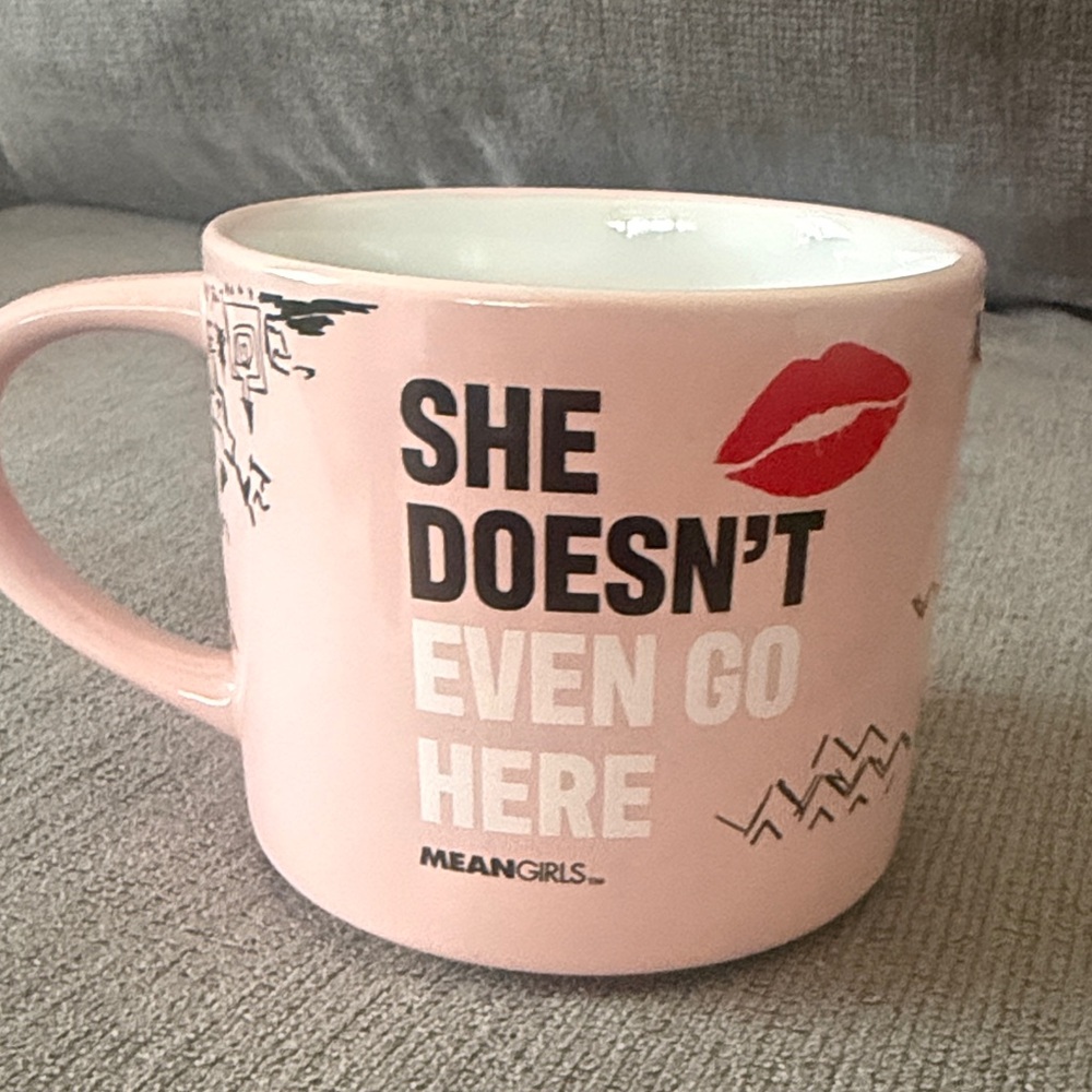 Mean Girls Pink Ceramic Mug with Quote